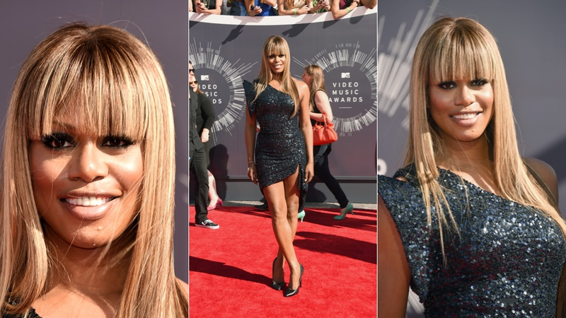 Illustration for article titled Glitter, Cleavage and Outlandish Outfits on the VMAs Red Carpet